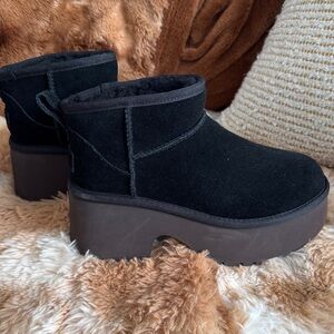 UGG Black Ankle Boots size 6